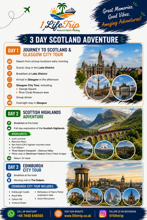 3-Day Scotland Tour | 17–19 July